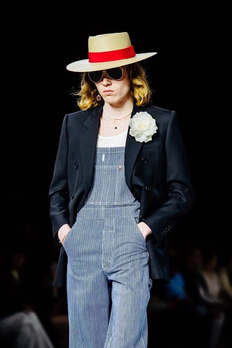 Celine × Hedi Slimane SS20 Runway Double Breasted Gabardine Wool Jacket sz52 Size 52S - 6 Thumbnail