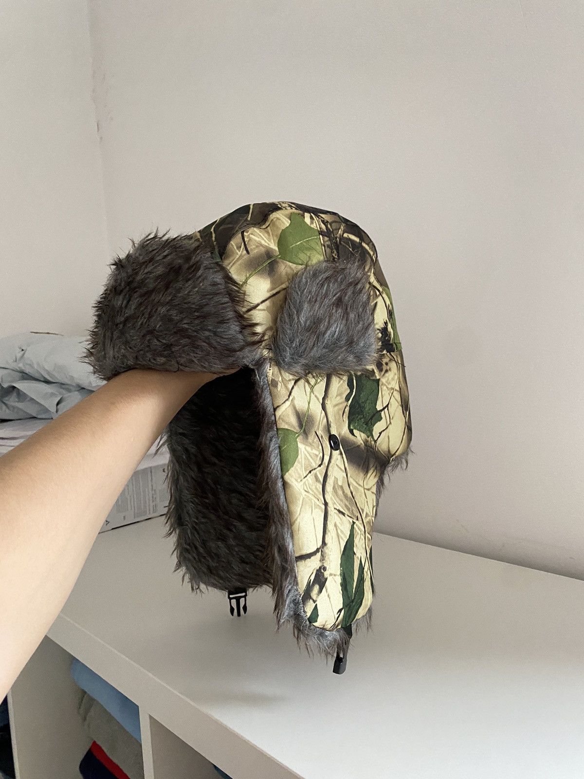 Vintage Vintage Ushanka Hat Mohair Camo Realtree Japanese Fuzzy Y2K Size ONE SIZE - 7 Thumbnail