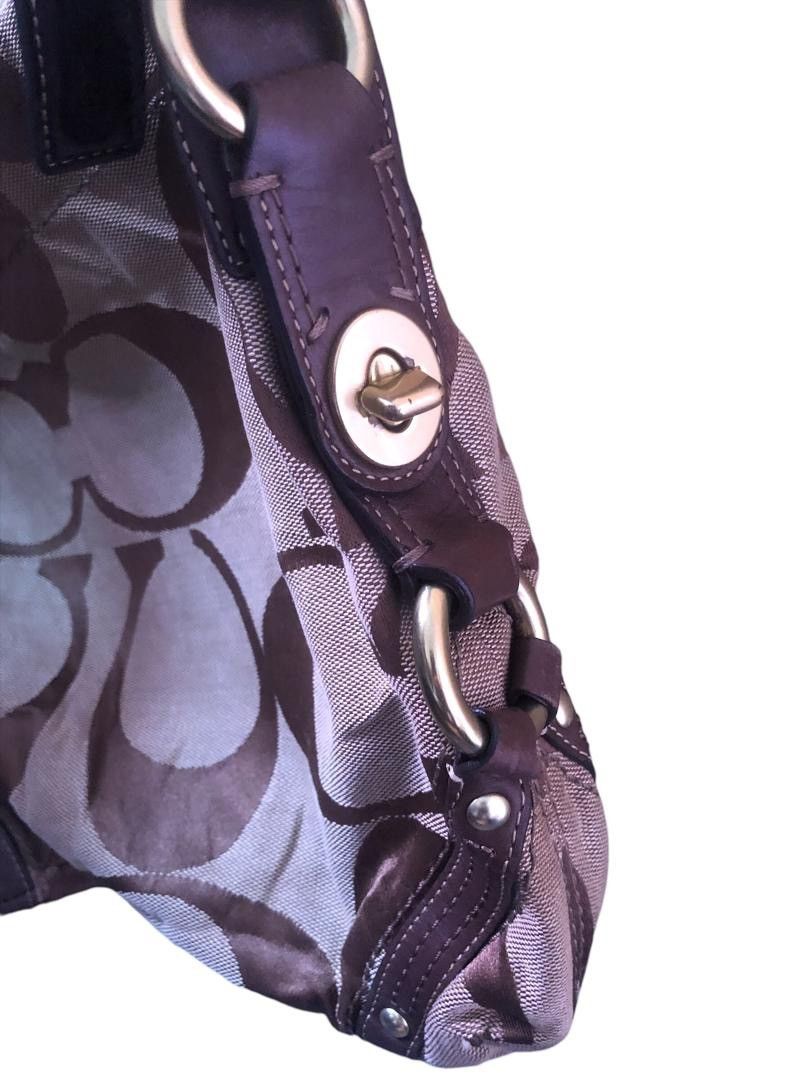 Coach × Vintage Vintage Monogram Coach Hand Bag.: Size ONE SIZE - 8 Thumbnail