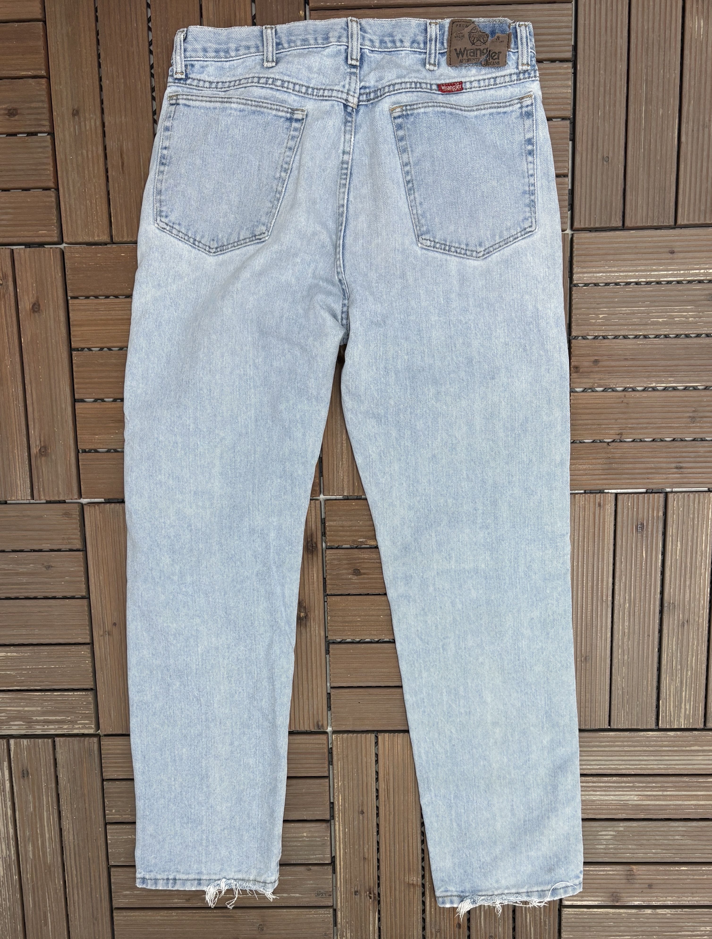 Vintage Wrangler Straight Leg Blue Denim Vintage Jeans Size US 34 / EU 50 - 4 Thumbnail