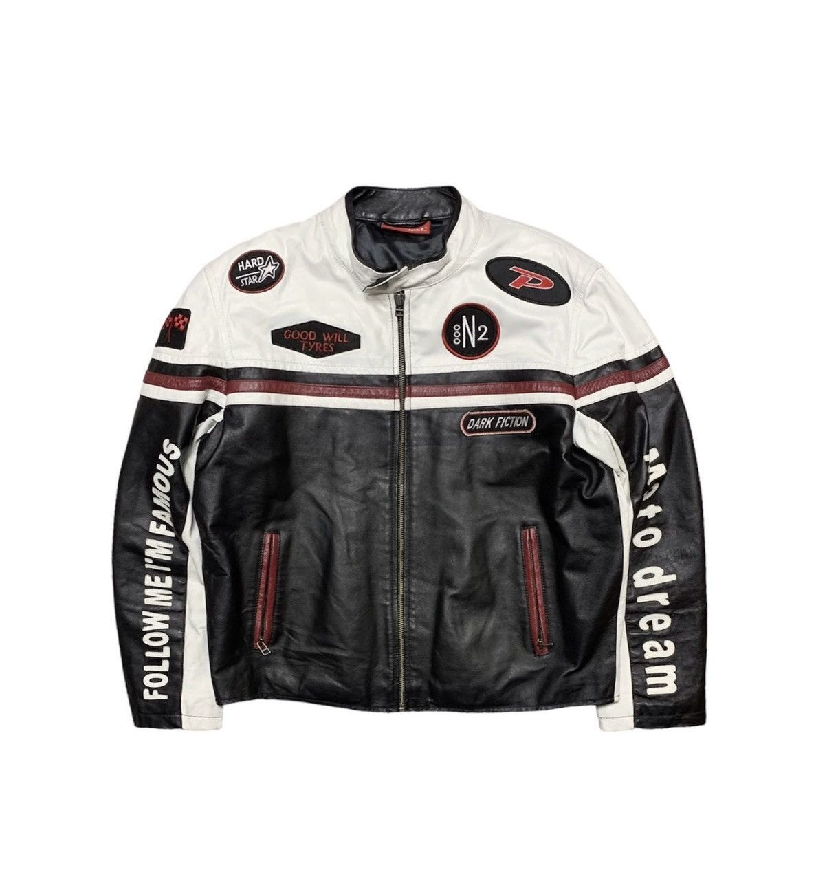 Other Vintage Racing Leather Jacket Size US XL / EU 56 / 4 - 1 Thumbnail