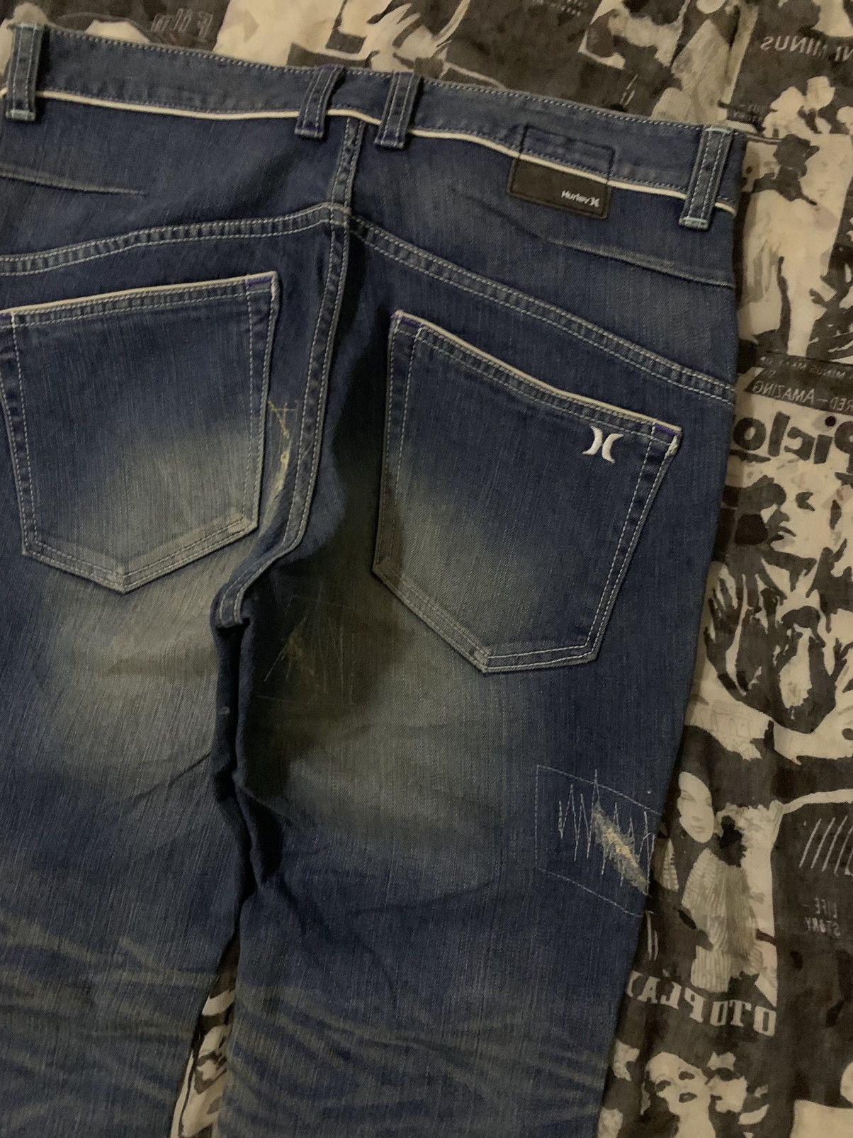Hurley 💥Hurley Skateboard Distressed Denim Size US 31 - 7 Thumbnail