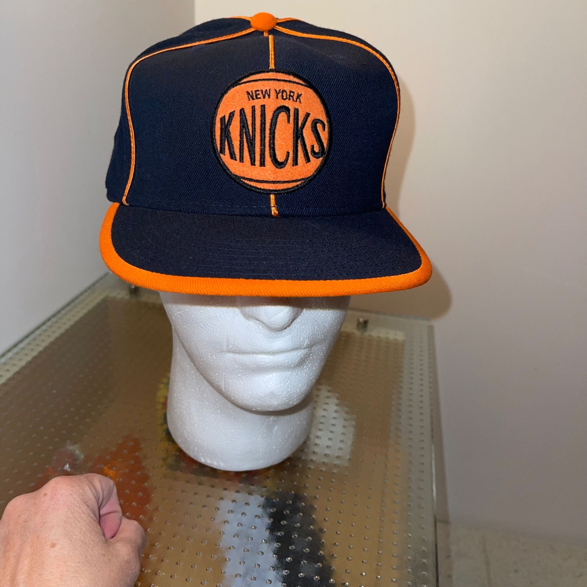 Reebok Reebok Mens Cap Size 7.5 Blue New York Knicks Size ONE SIZE - 1 Thumbnail