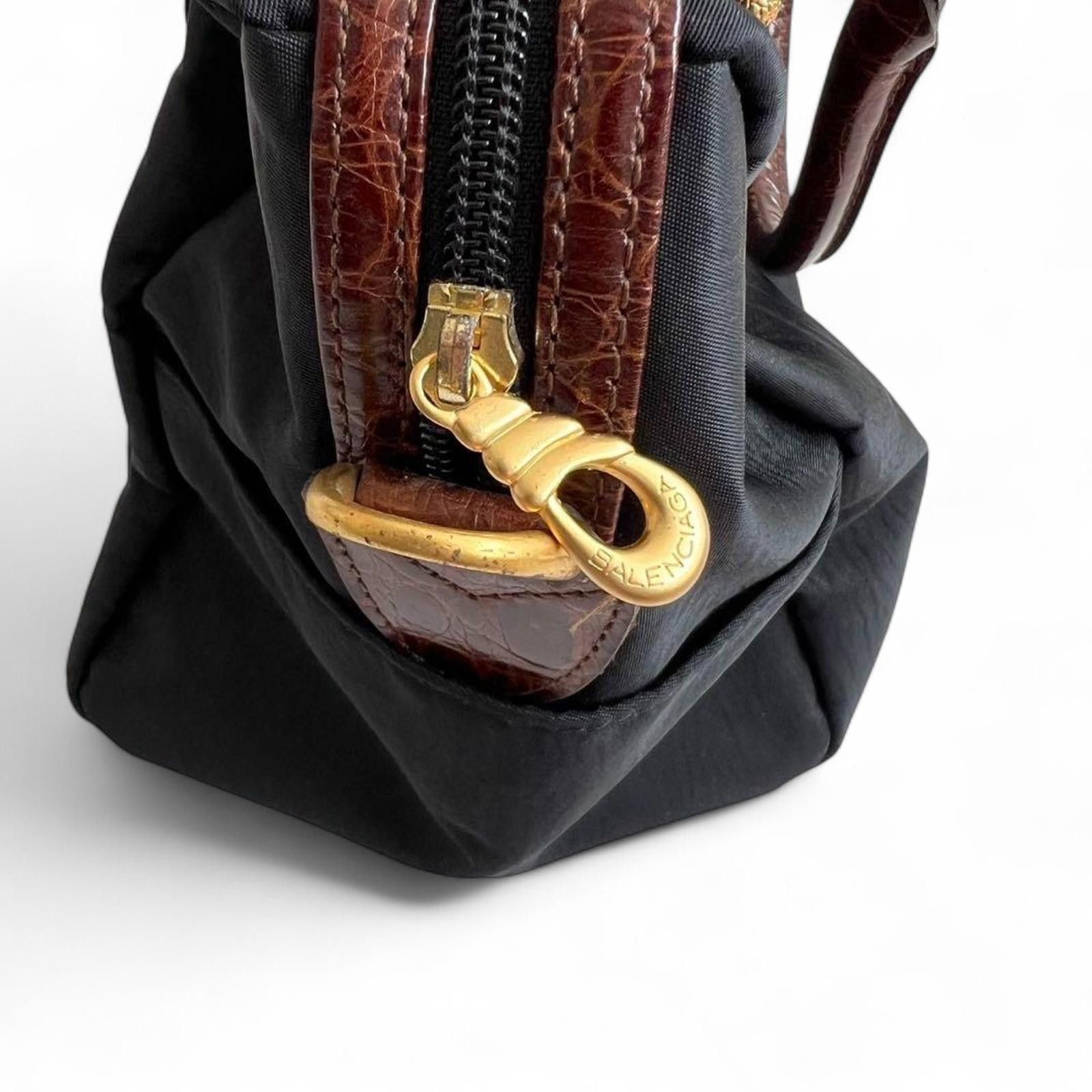 バッグ BALENCIAGA BB CROCO MINI BOSTON HAND BAG Balenciaga - BB Croco Mini Boston Handbag