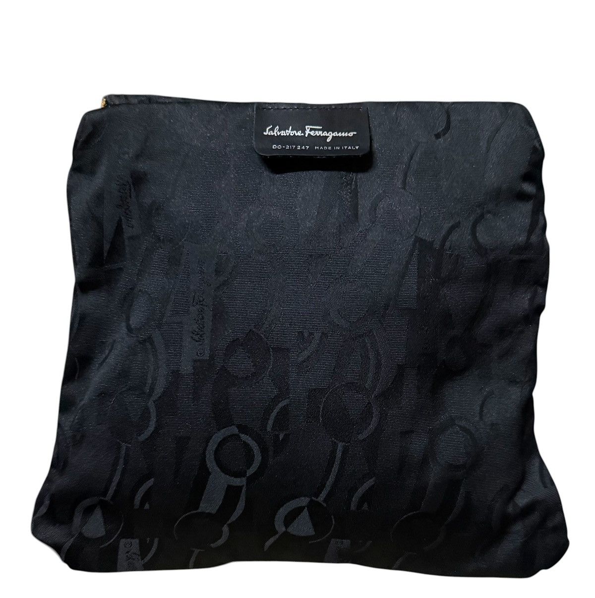 Salvatore Ferragamo Salvatore Ferragamo Clutch Bag Gancini-monogram Black Size ONE SIZE - 1 Thumbnail