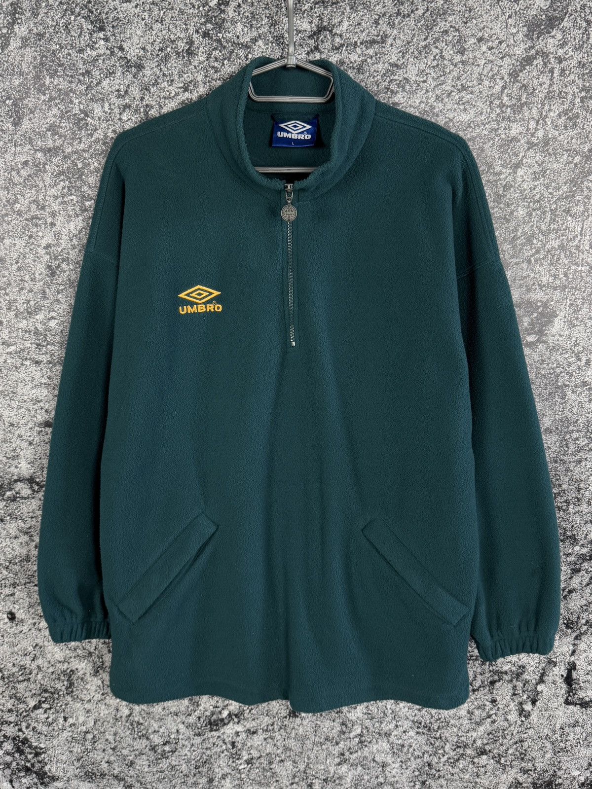 Umbro Men’s Vintage 90s Umbro 1/4 Zip Fleece Jacket Retro Size L Size US L / EU 52-54 / 3 - 1 Thumbnail