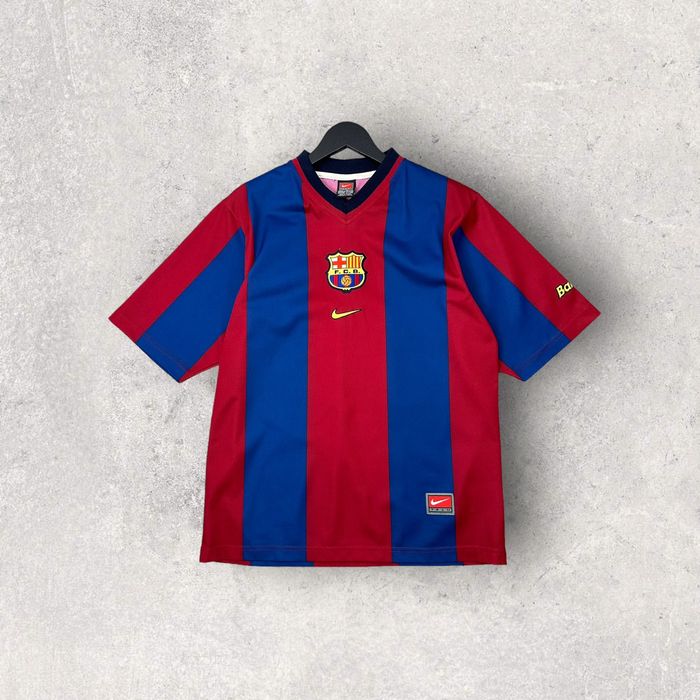 Nike Vintage 98/99 BARCELONA NIKE Home Soccer Jersey Shirt | Grailed