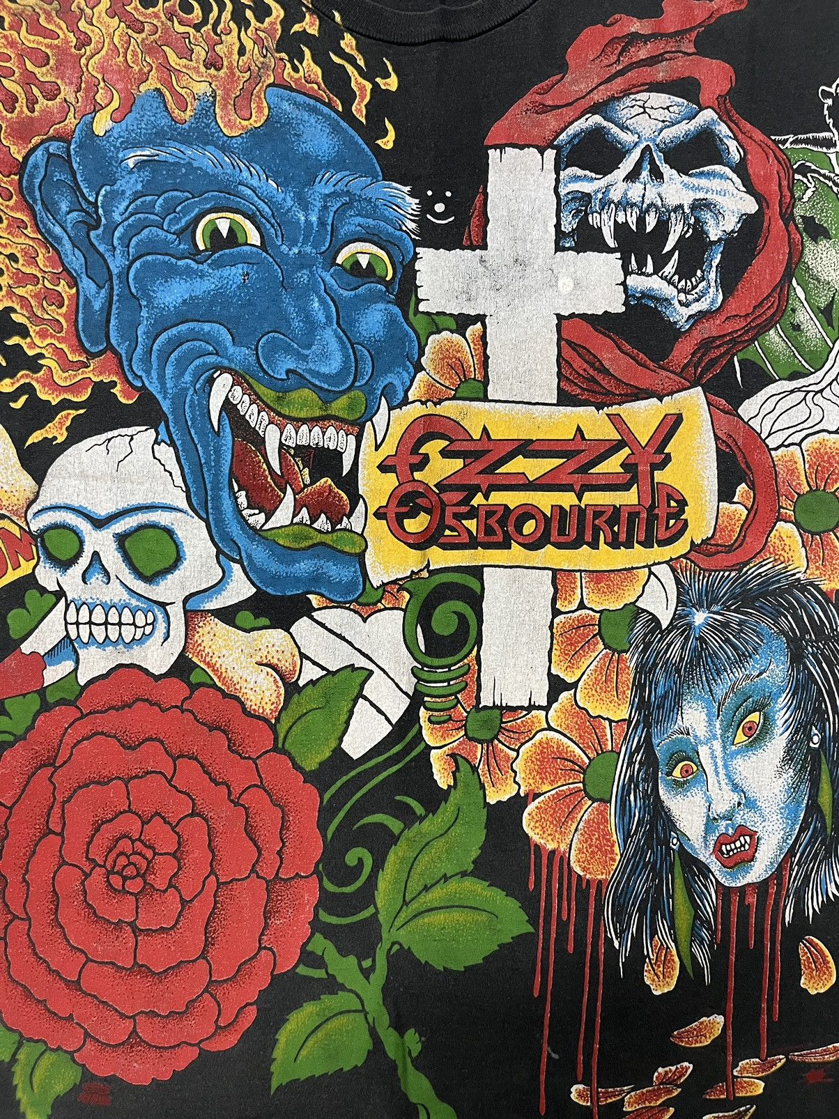 Band Tees Vintage Ozzy Osbourne tattoo AOP 90s t shirt Size US L / EU 52-54 / 3 - 3 Thumbnail