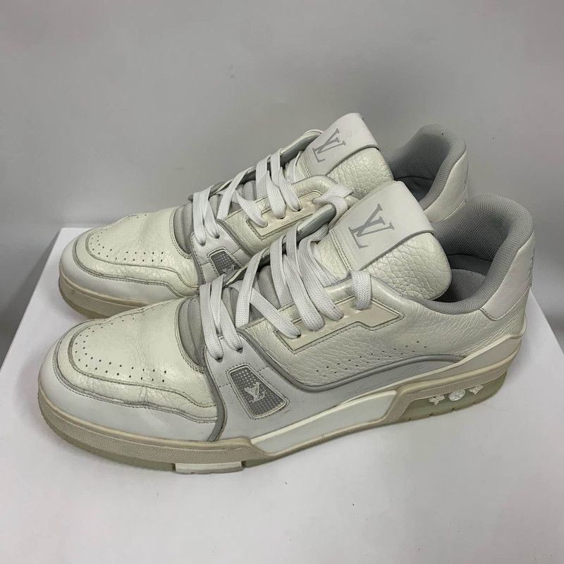 Louis Vuitton Louis Vuitton White Cement Trainer Sneakers for Men 0079 Size US 10.5 / EU 43-44 - 1 Thumbnail
