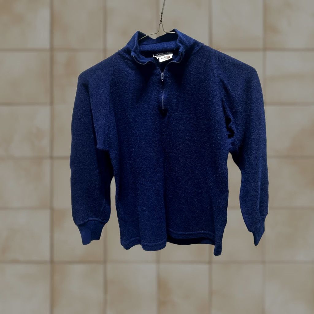 The North Face VINTAGE The North Face Brown Label Wool H-Zip Navy Blue Women’s Small Jacket 90s Fleece Collared Full Zip Mens? Womens Size L / US 10 / IT 46 - 1 Thumbnail