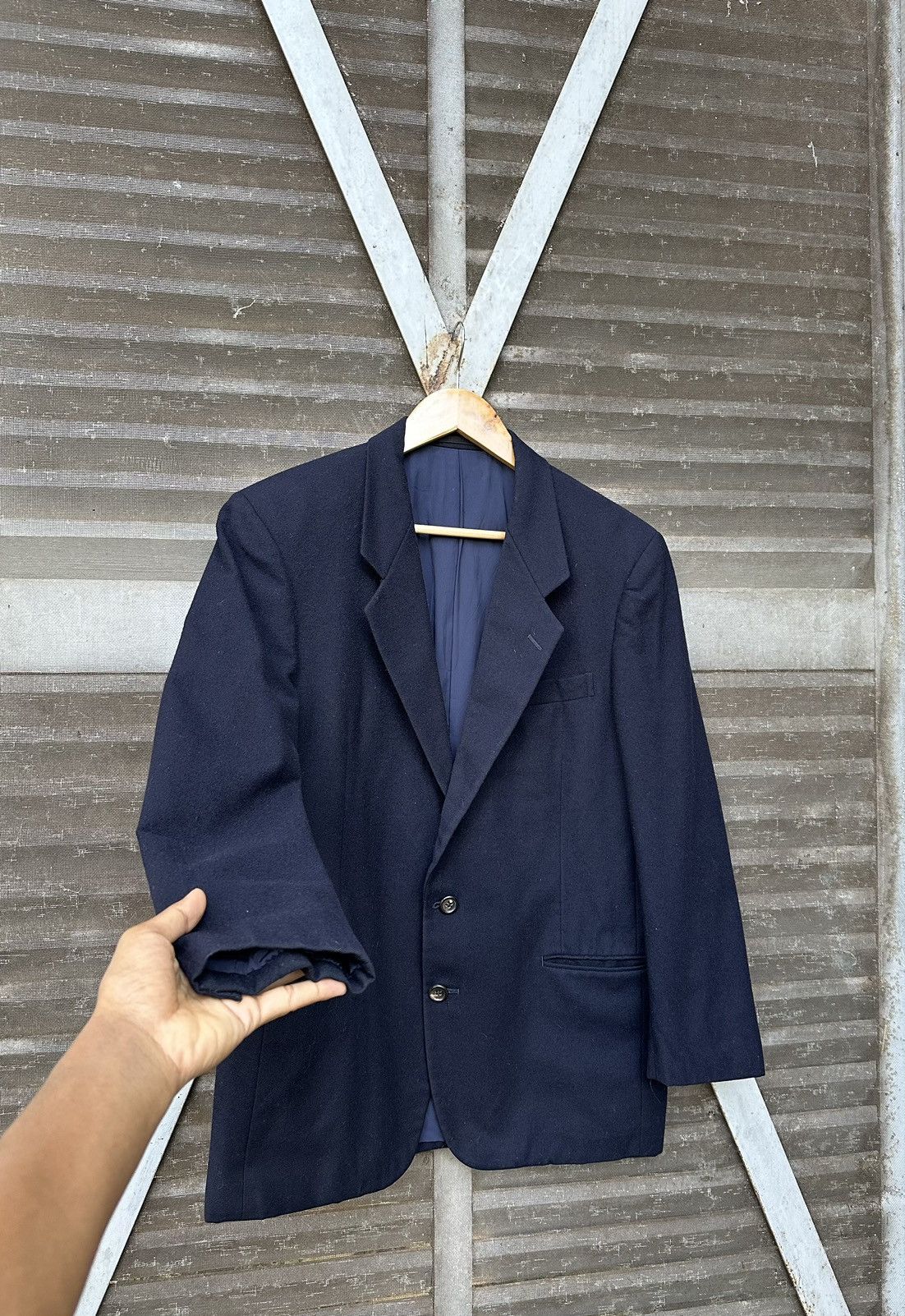 Comme des Garcons 👹AD1988 Comme Des Garcons Homme Deux Wool Blazer Jacket Size US S / EU 44-46 / 1 - 7 Thumbnail