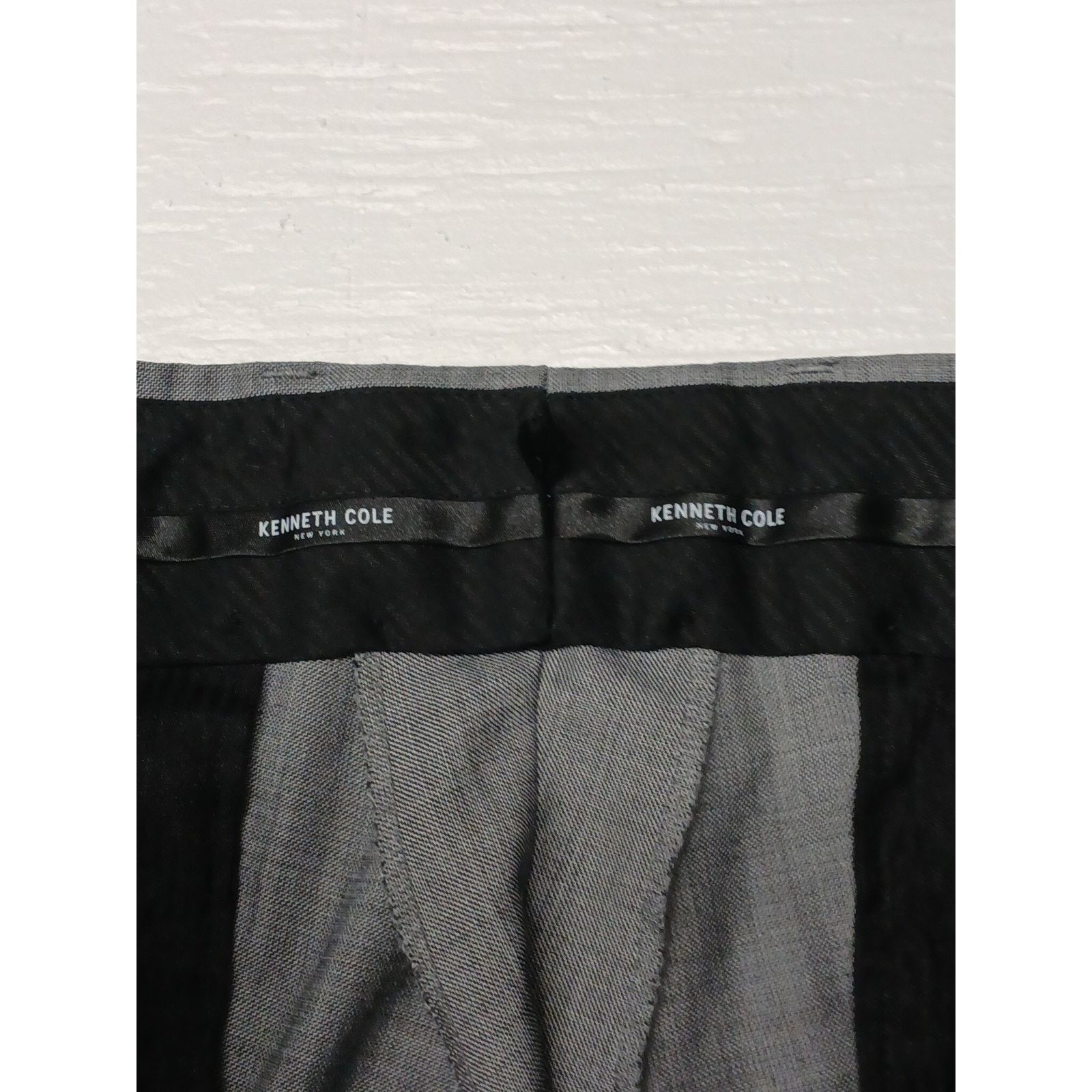 Kenneth Cole Kenneth Cole (36x30) Gray Comfort Casual Fit Dress Pants Size US 36 / EU 52 - 7 Thumbnail