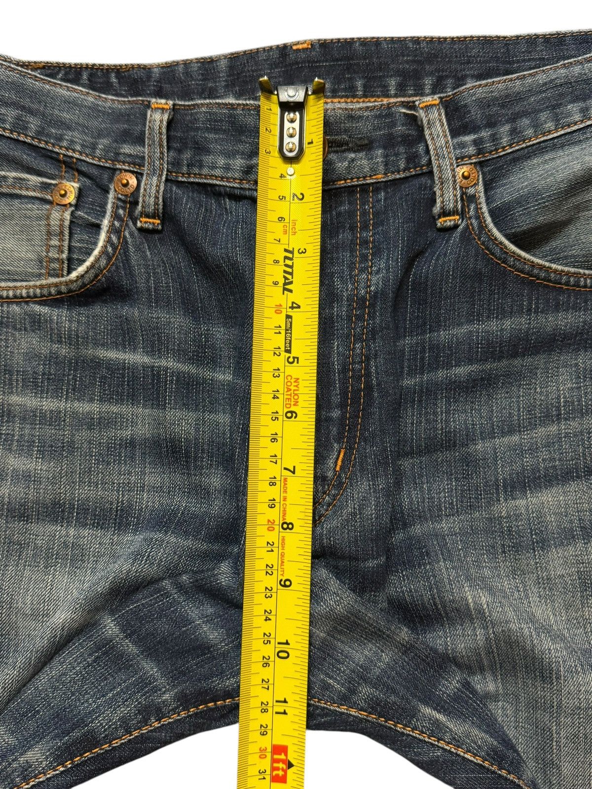 Edwin Vintage 90s Japan Edwin 503 Blue Faded Wash Straights Leg Size US 32 / EU 48 - 11 Thumbnail