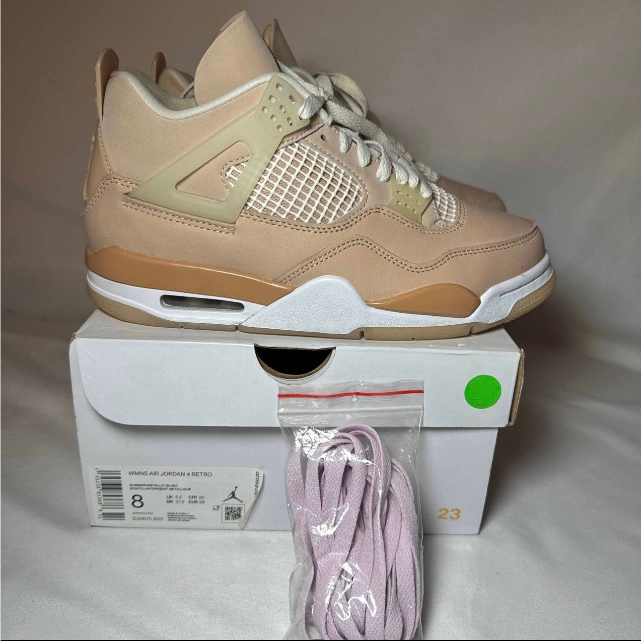 Jordan Brand × Nike Size 8 - Air Jordan 4 Retro Shimmer Women's Shoes Ships Now Size US 8 / IT 38 - 1 Thumbnail