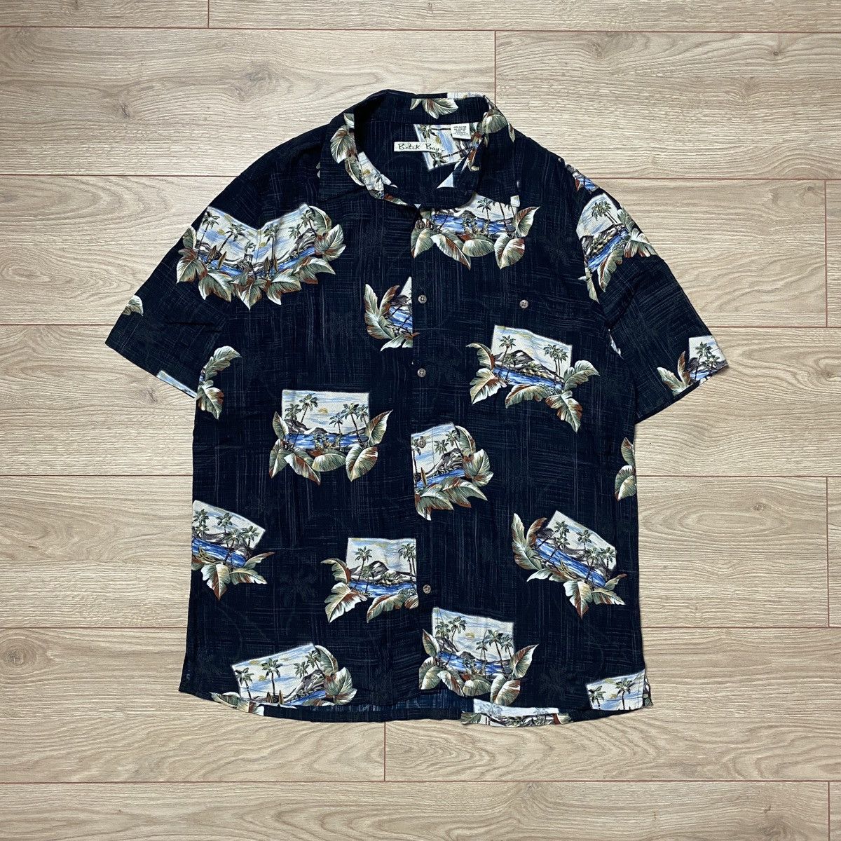 Vintage Batik Bay Hawaiian Postcard Print Floral Shirt Short L Size US L / EU 52-54 / 3 - 2 Thumbnail