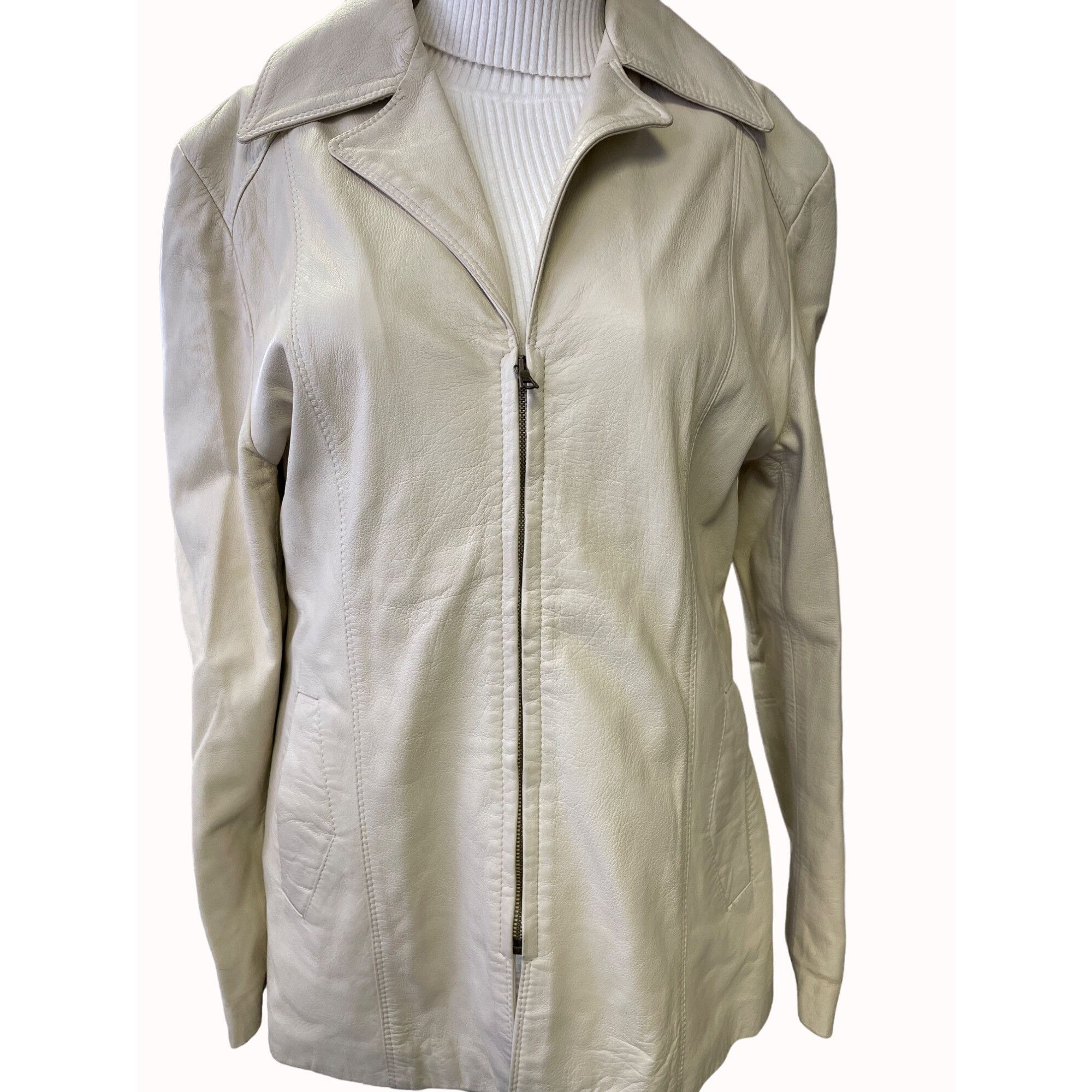 Vera pelle leather jacket sales