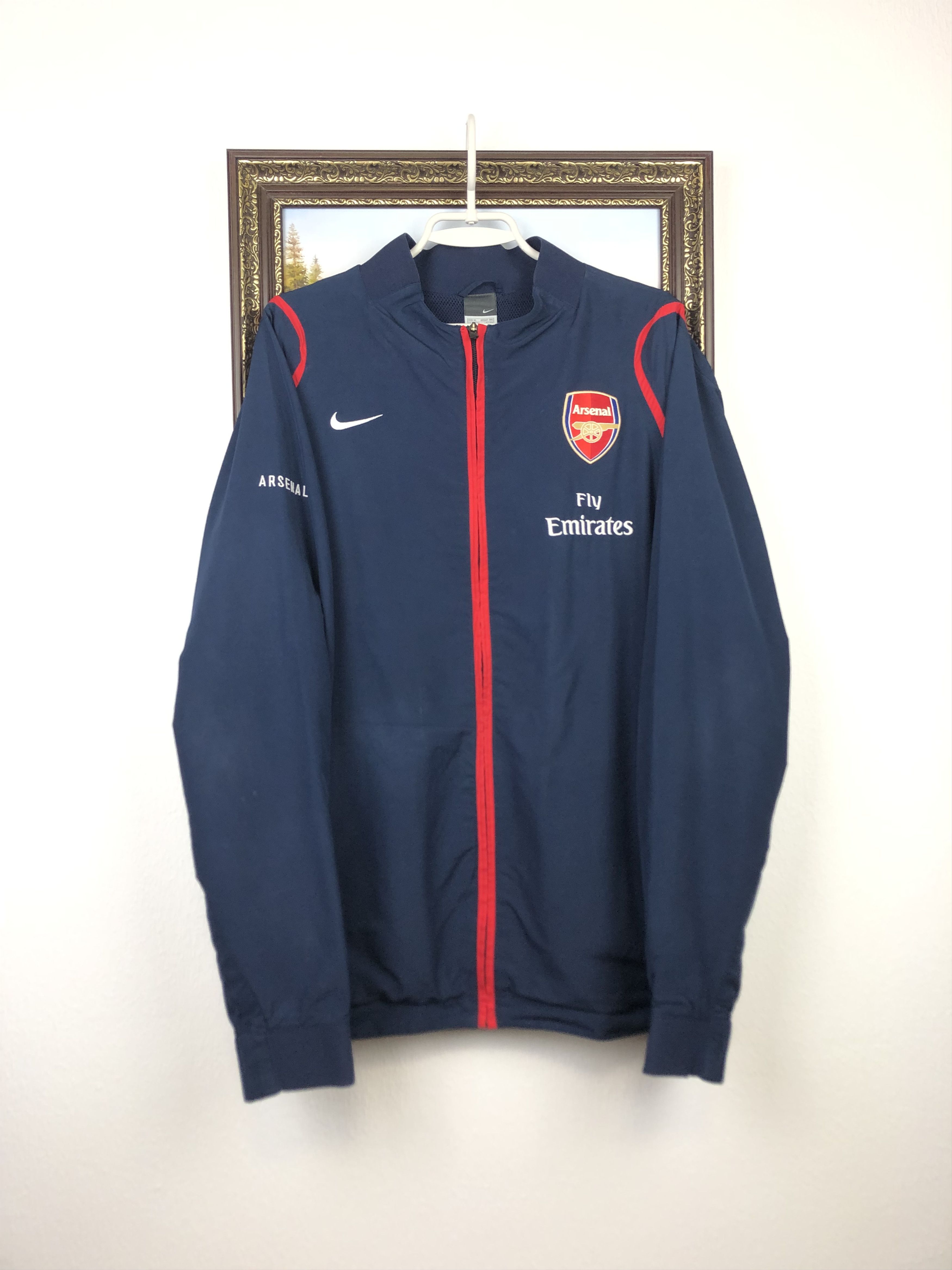 Nike Vintage Nike Arsenal Football Jacket Soccer Track Top Mens Size US XL / EU 56 / 4 - 1 Thumbnail