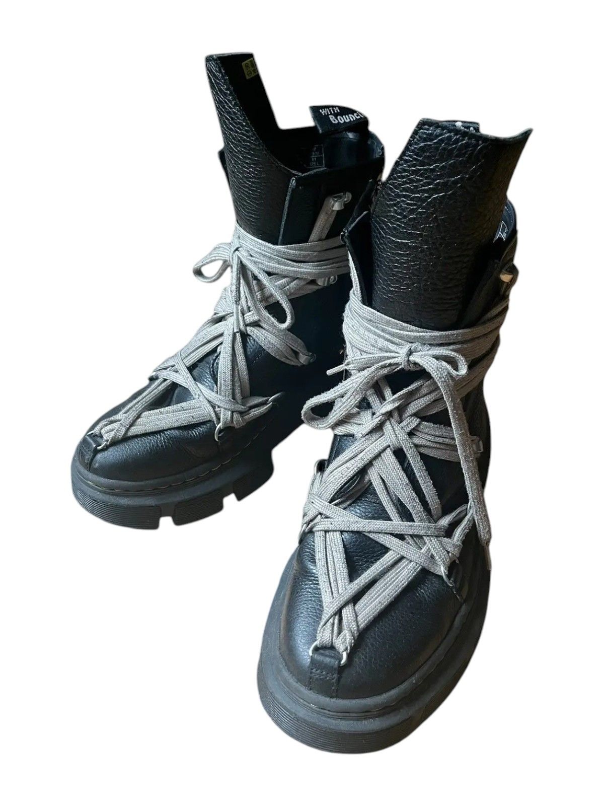 Dr. Martens × Rick Owens Rick Owens x Dr Martens 1460 DMXL Megalace Boots Size US 10 / EU 43 - 1 Thumbnail
