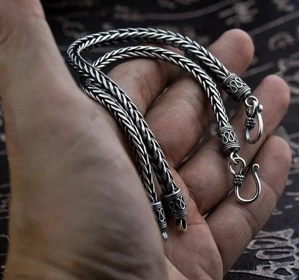 Other Silver Plated Braided Twist Chain Bracelet Size ONE SIZE - 1 Thumbnail