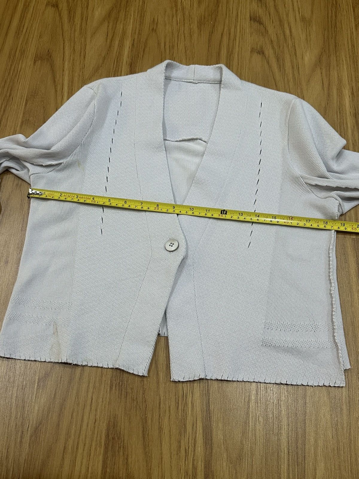 Homme Plisse Issey Miyake Issey Miyake A.poc Inside Single Button Cardigan Size US M / EU 48-50 / 2 - 13 Thumbnail