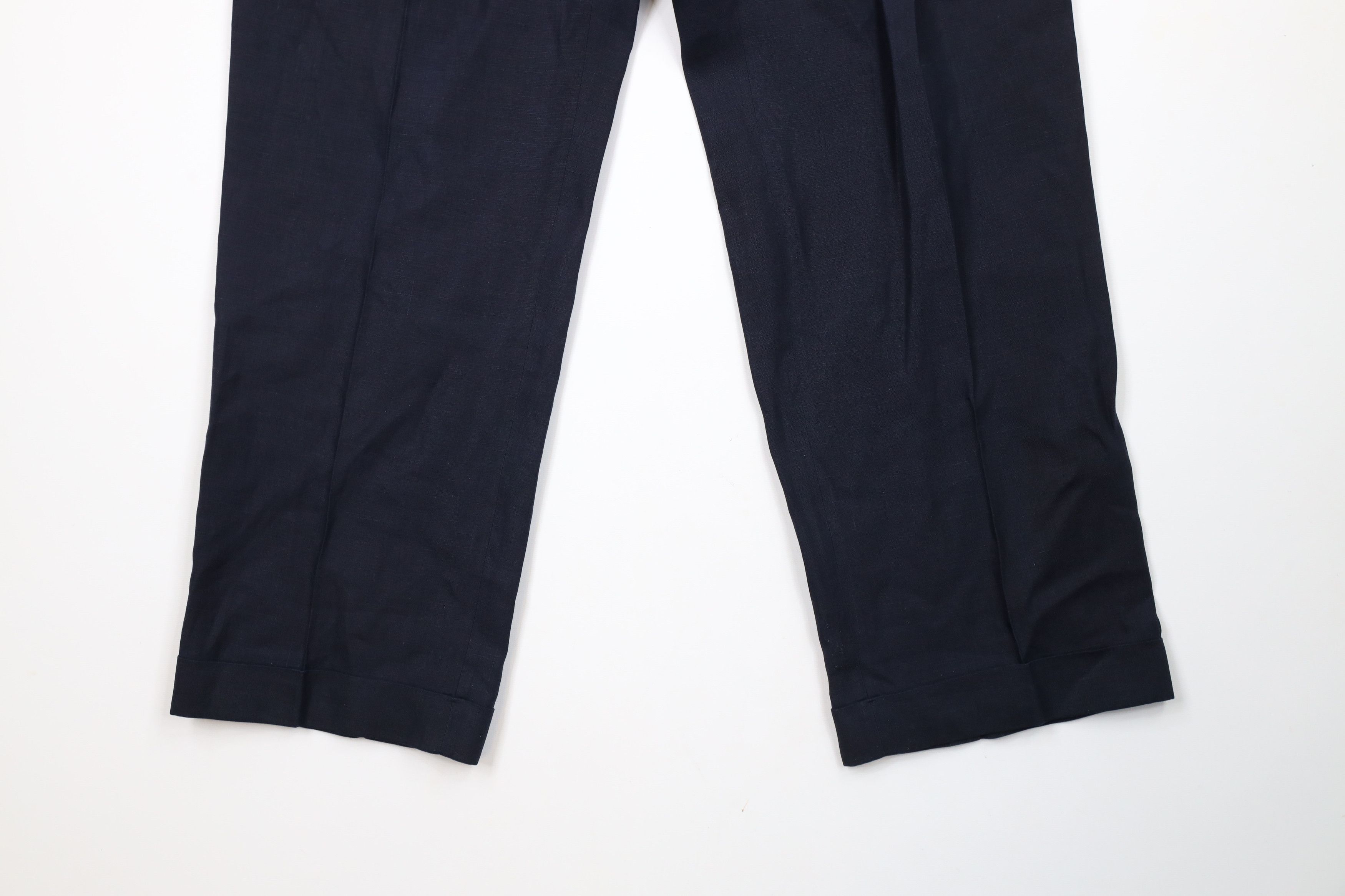Brooks Brothers × Vintage Vintage 90s Brooks Brothers Cuffed Wide Leg Chino Pants Size US 32 / EU 48 - 4 Thumbnail