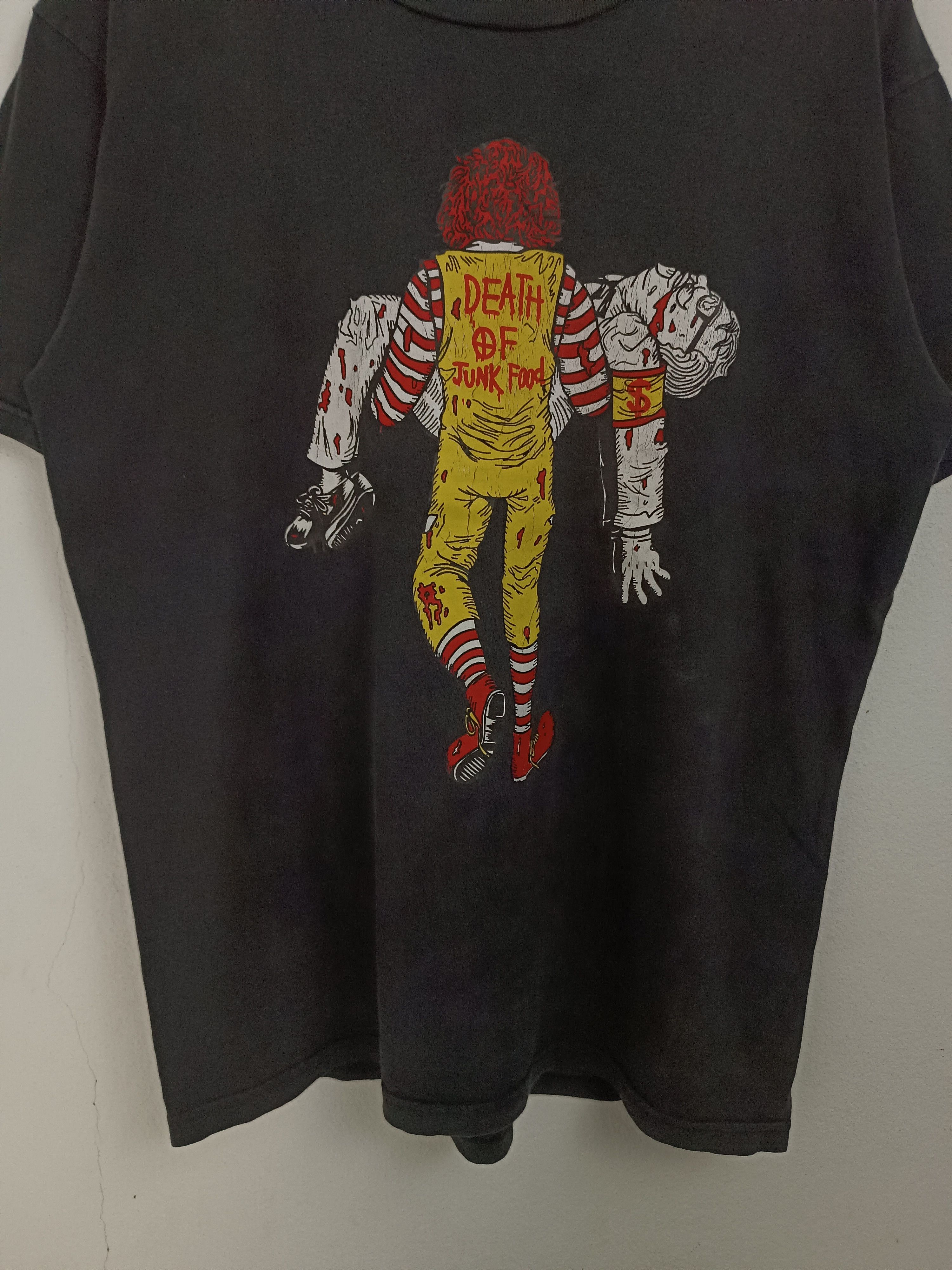 Other THRASHED FADED VINTAGE Y2K DEATH OF JUNKFOOD MCDONALD KFC Size US L / EU 52-54 / 3 - 5 Thumbnail