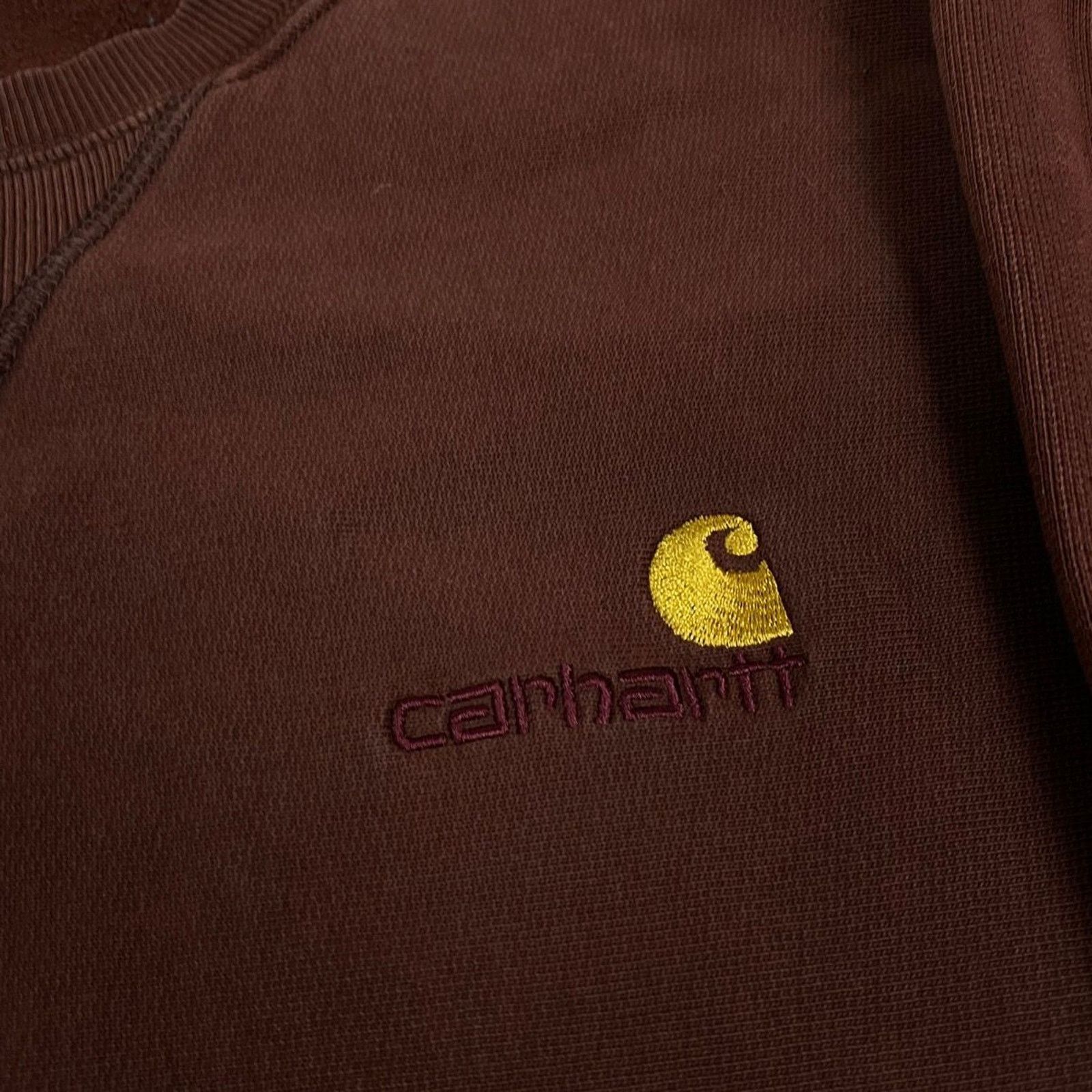 Carhartt Carhartt WIP Men's Brown Cotton American Script Sweatshirt M Size US M / EU 48-50 / 2 - 8 Thumbnail