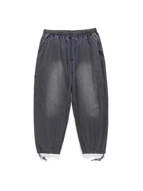 Japanese Brand 21SS Indigo Union Japan Black Washed Carrot Denim Pants Size US 32 / EU 48 - 1 Thumbnail