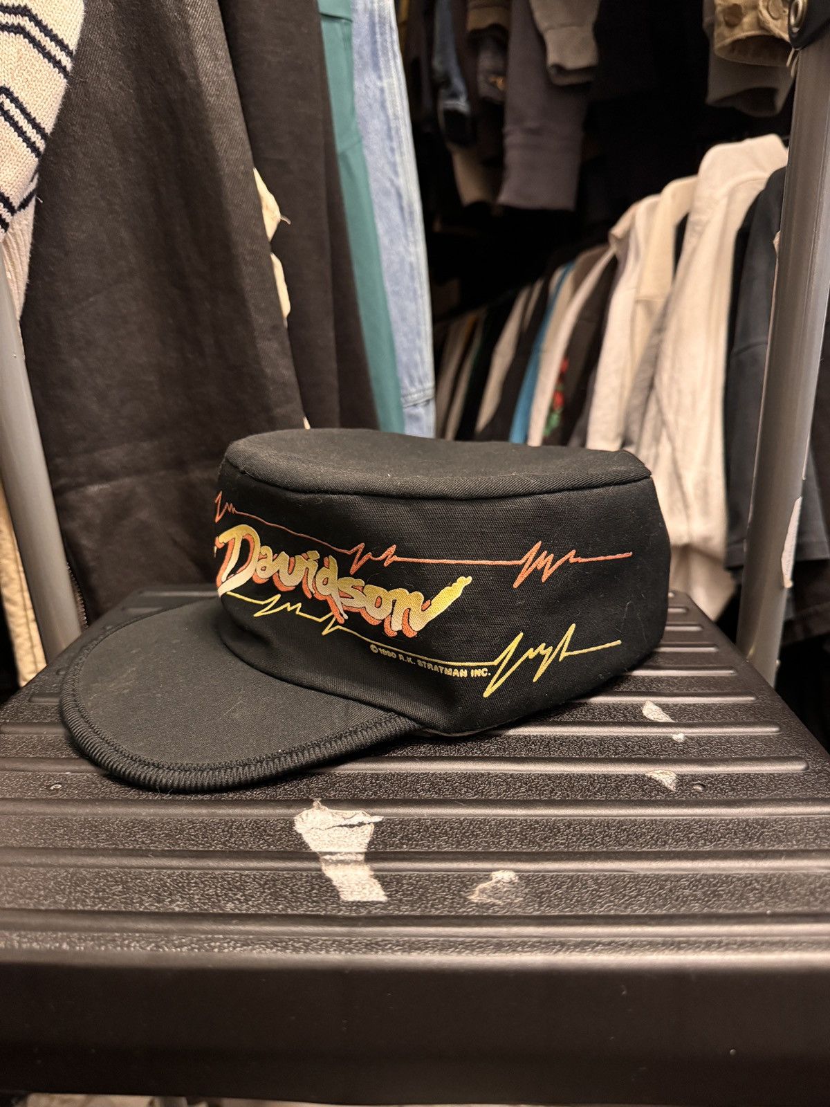 Harley Davidson 90s Harley Davidson Lightning Hat Cap ERD Grunge Biker WCC Size ONE SIZE - 2 Thumbnail