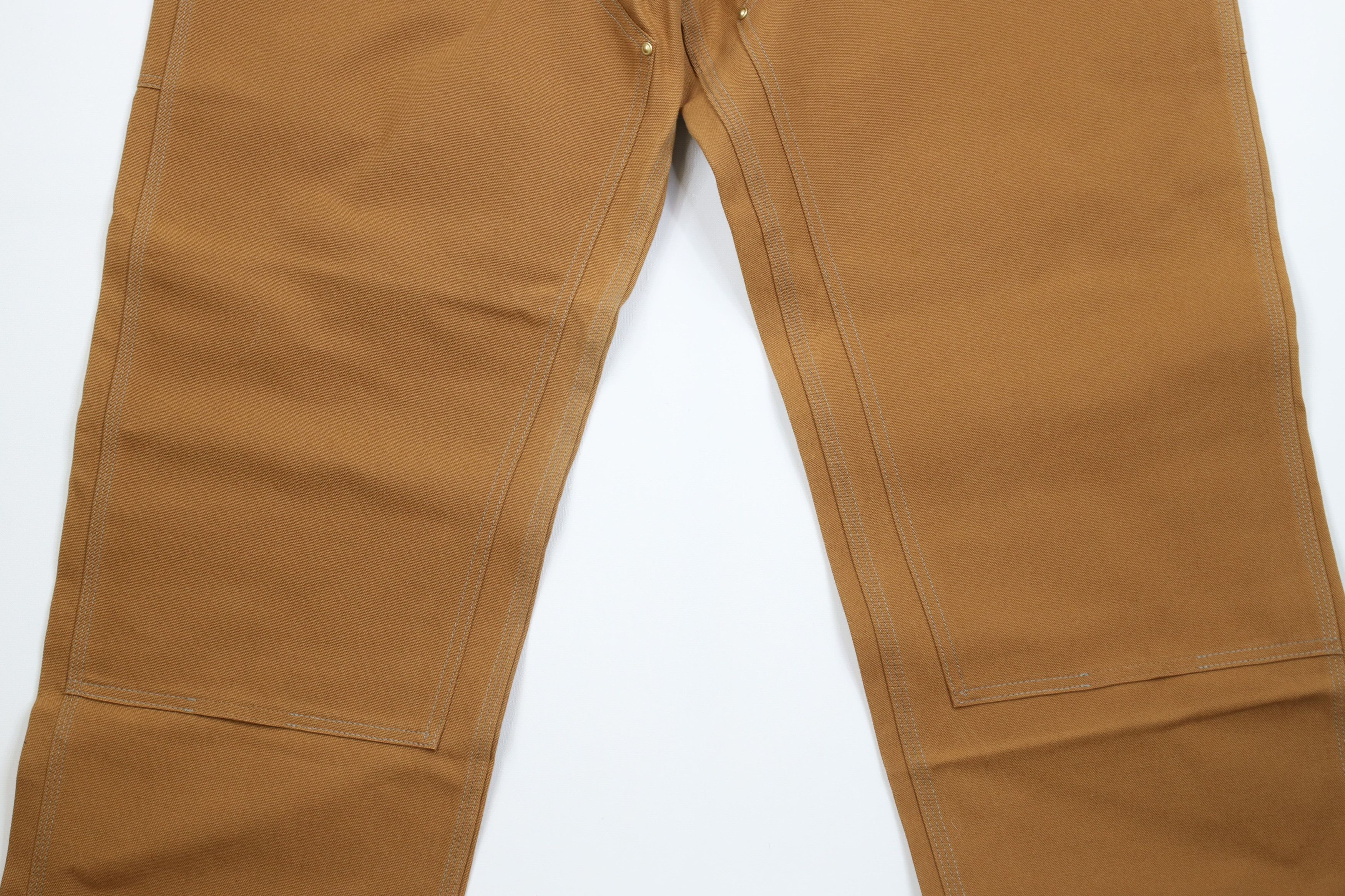 Carhartt Deadstock Vintage 90s Carhartt Wide Leg Pants Duck Brown USA Size US 44 / EU 60 - 3 Thumbnail