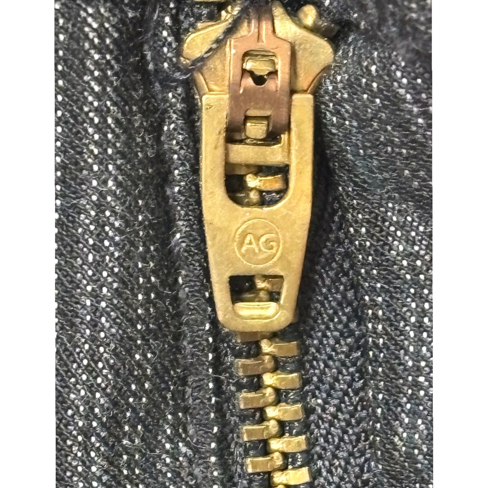 Vintage AG Adriano Goldschmied Legging Ankle Zip Pinstripe Skinny 25R W28 L28 USA Womens Pants Size 28" / US 6 / IT 42 - 4 Thumbnail