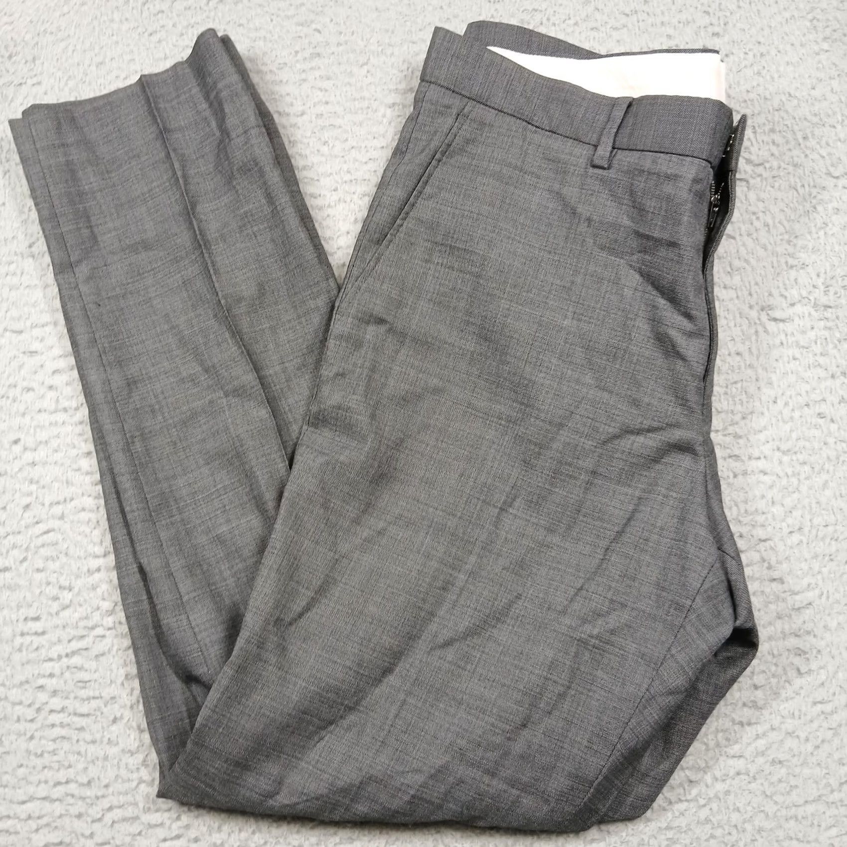 J.Crew J.Crew Ludlow Suit Pants Mens 35x32 Gray Slim Wool Blend Dress Trousers Size 34R - 2 Thumbnail