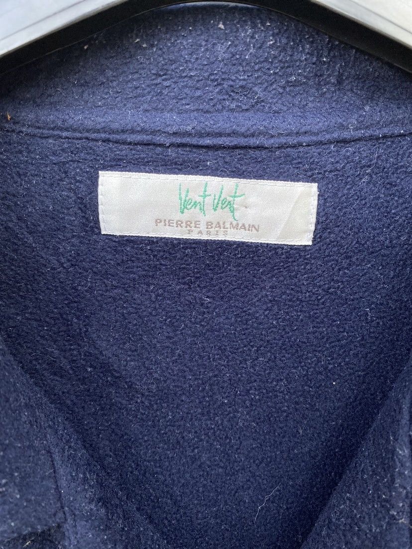 Balmain × Pierre Balmain × Vintage 🔥SendOffer🔥Vintage Pierre Balmain Button Up Fleece Jacket Size US L / EU 52-54 / 3 - 2 Thumbnail