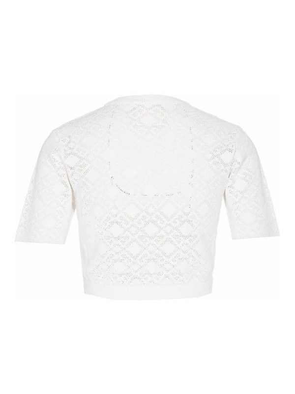 Givenchy o1n1vont0326 Cropped Monogram Top in White Size S / US 4 / IT 40 - 2 Thumbnail