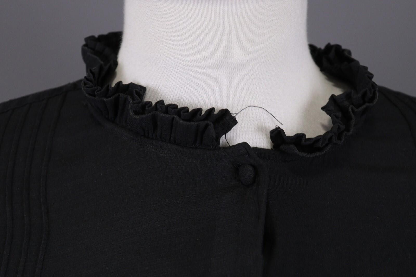 Zadig & Voltaire Zadig & Voltaire Black Button Down Top Shirt Blouse Size M / US 6-8 / IT 42-44 - 4 Thumbnail