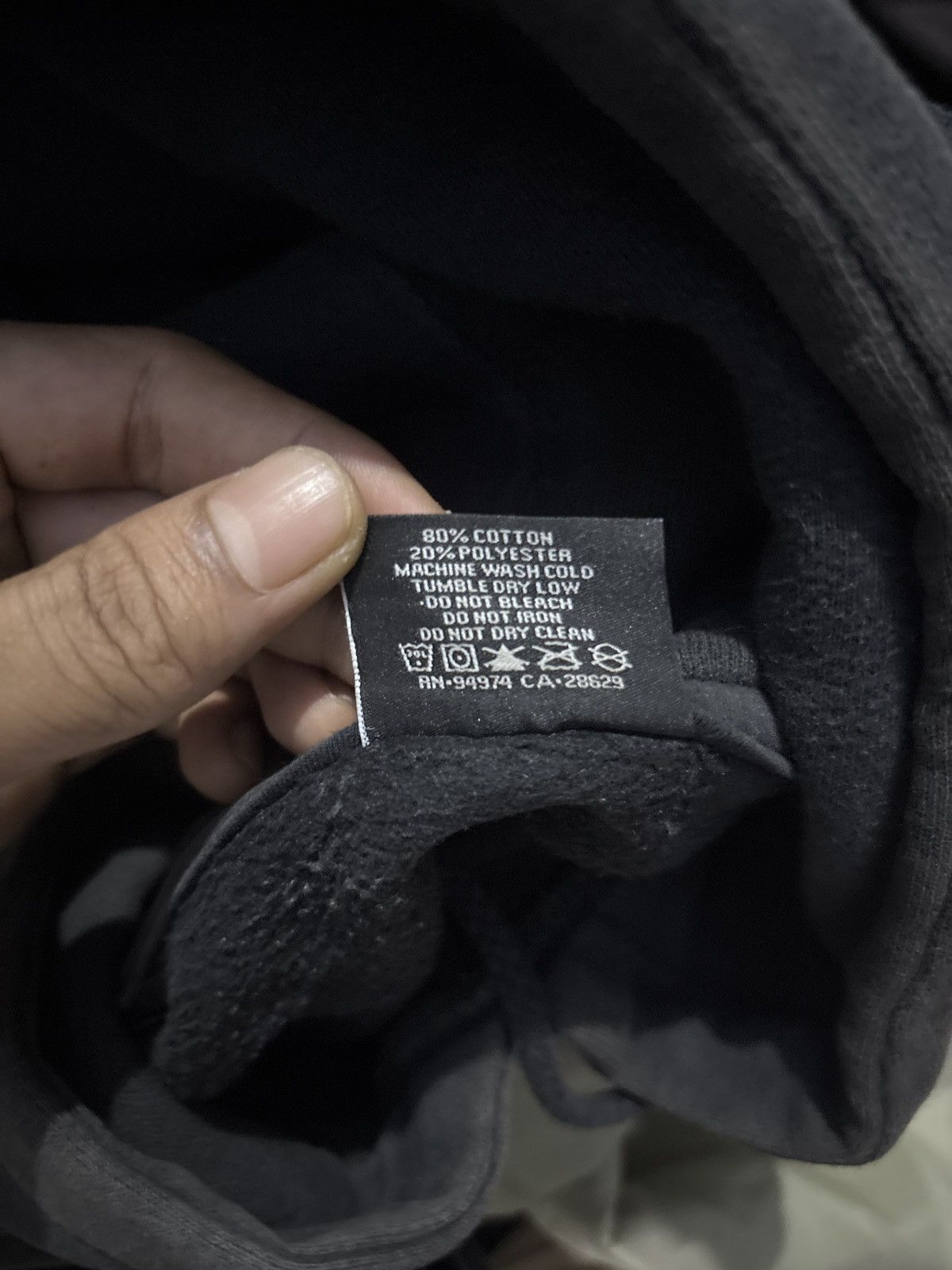 Stussy 2000s Stussy Basic Faded Black Hoodie Size US M / EU 48-50 / 2 - 7 Thumbnail