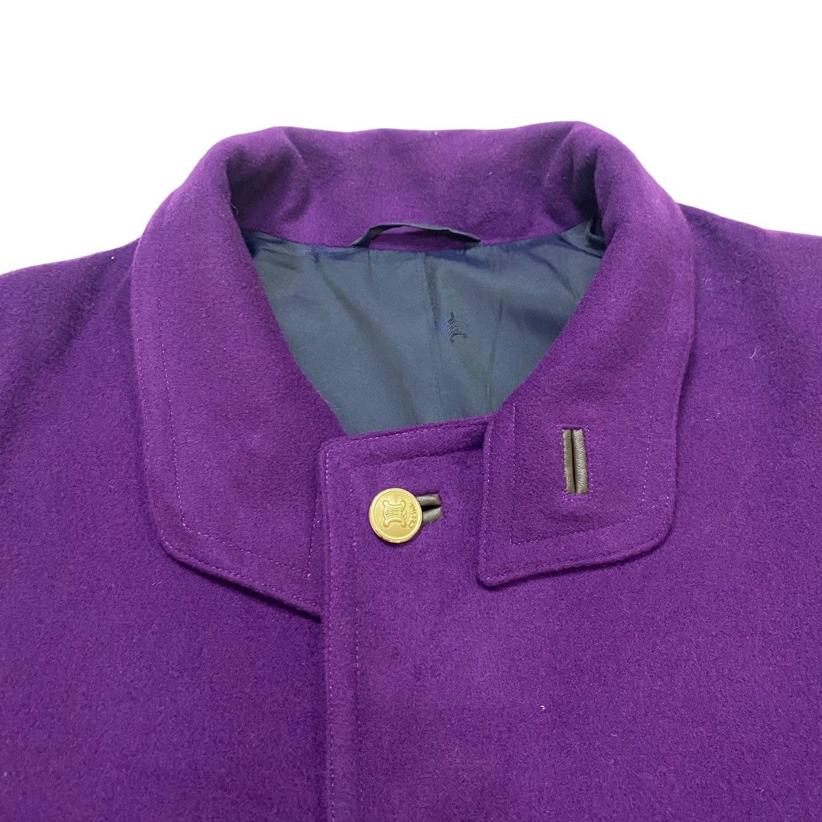 Celine Vintage Celine Paris Wool Button Luxury Jacket 1980s Size US M / EU 48-50 / 2 - 6 Thumbnail