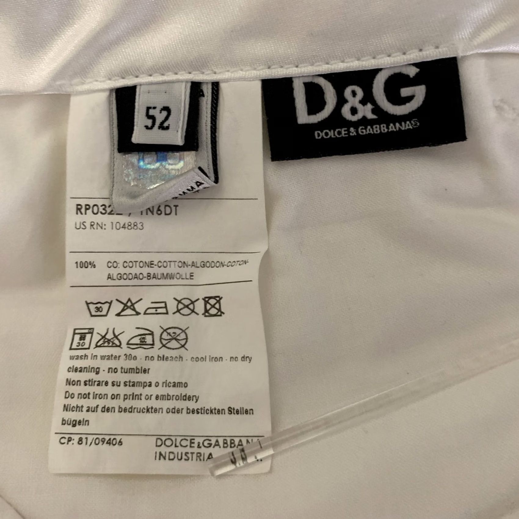 Dolce & Gabbana DOLCE & GABBANA Cargo Shorts 36 Cream Cotton Size US 36 / EU 52 - 4 Thumbnail