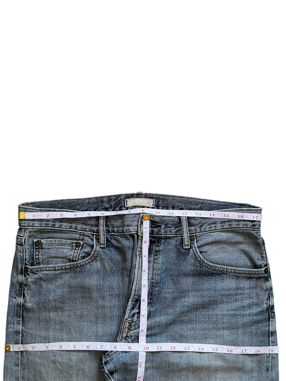 Japanese Brand × Uniqlo SALES🔥Vintage Uniqlo Selvedge Faded Wash Loose Jeans Size US 35 - 13 Thumbnail