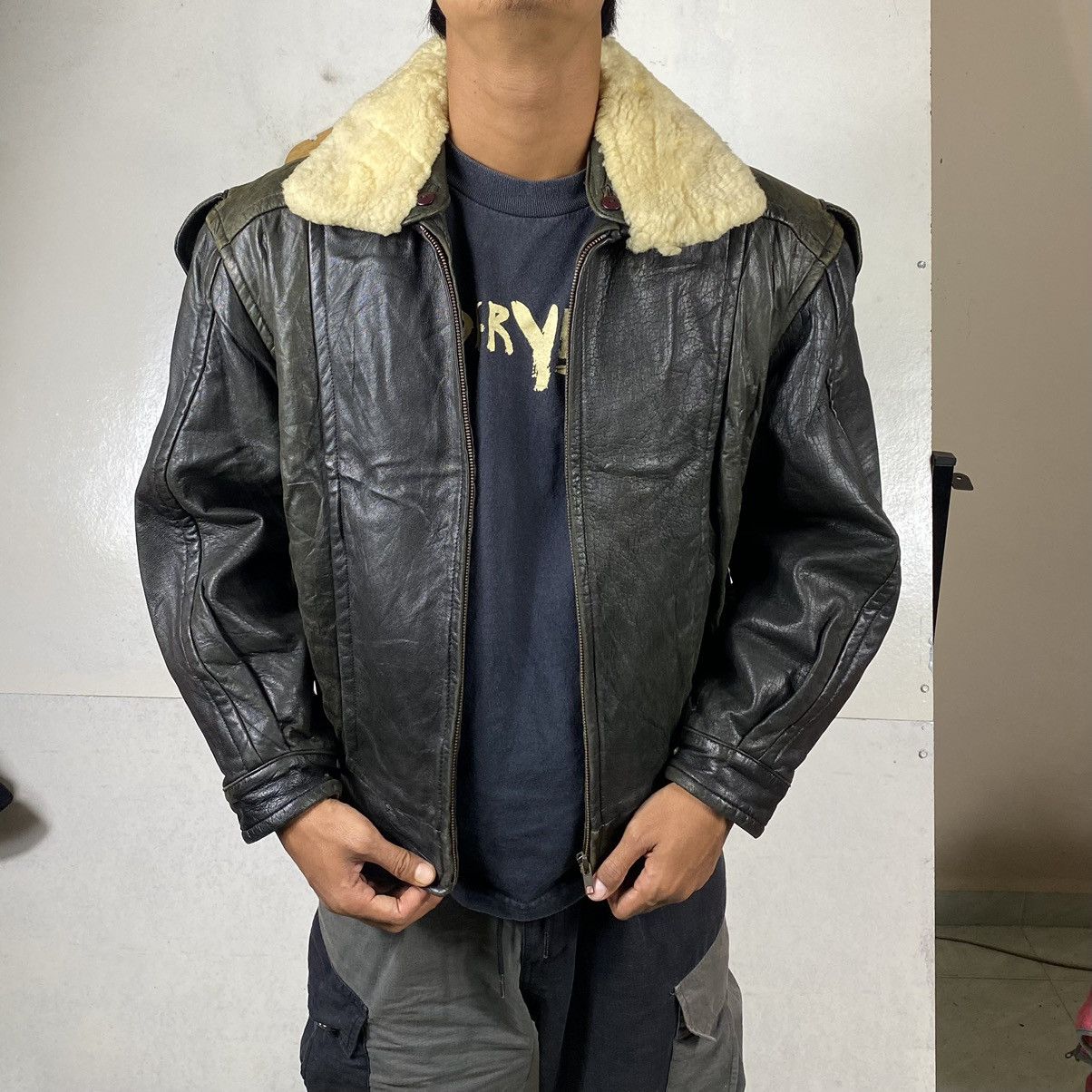 Robert Comstock 💥60s ROBERT COMSTOCK AVIATOR LEATHER JACKET Size US M / EU 48-50 / 2 - 11 Thumbnail