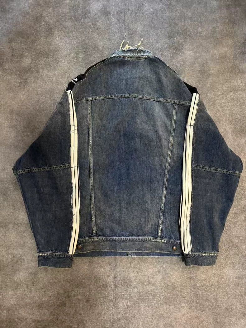 Balenciaga Balenciaga New denim jacket with Loop stripe stitching des Size US S / EU 44-46 / 1 - 2 Thumbnail