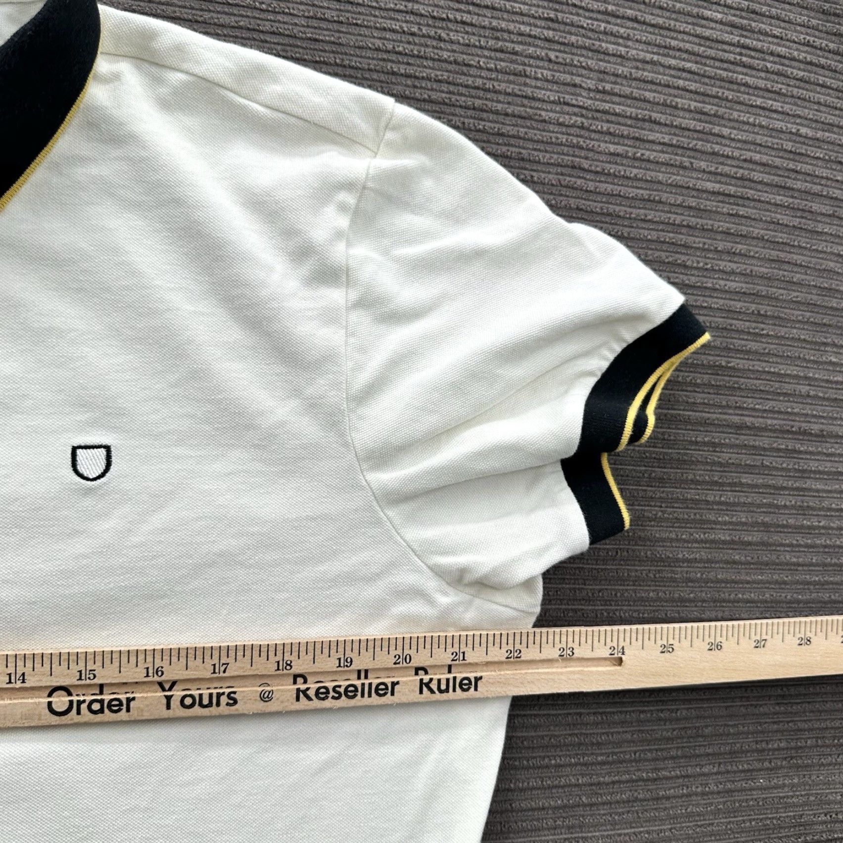 Brixton Brixton Mod Flex Polo Shirt Men XL White Black Cotton Golf Preppy Casual/Travel Short Sleeve Polo Shirt Men XL Multicolor/White Black Cotton Golfing Size US XL / EU 56 / 4 - 4 Thumbnail