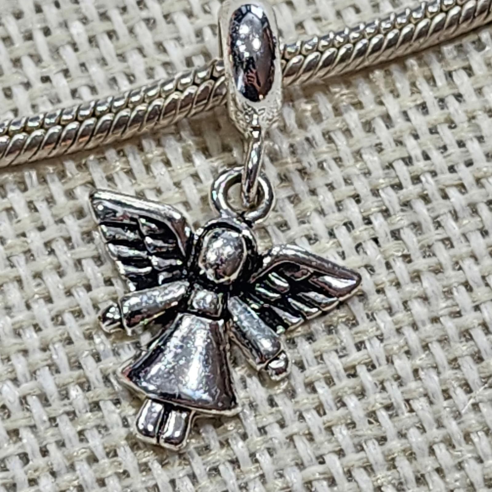 The Unbranded Brand Silver Angel Charm Pendant Size ONE SIZE - 1 Thumbnail