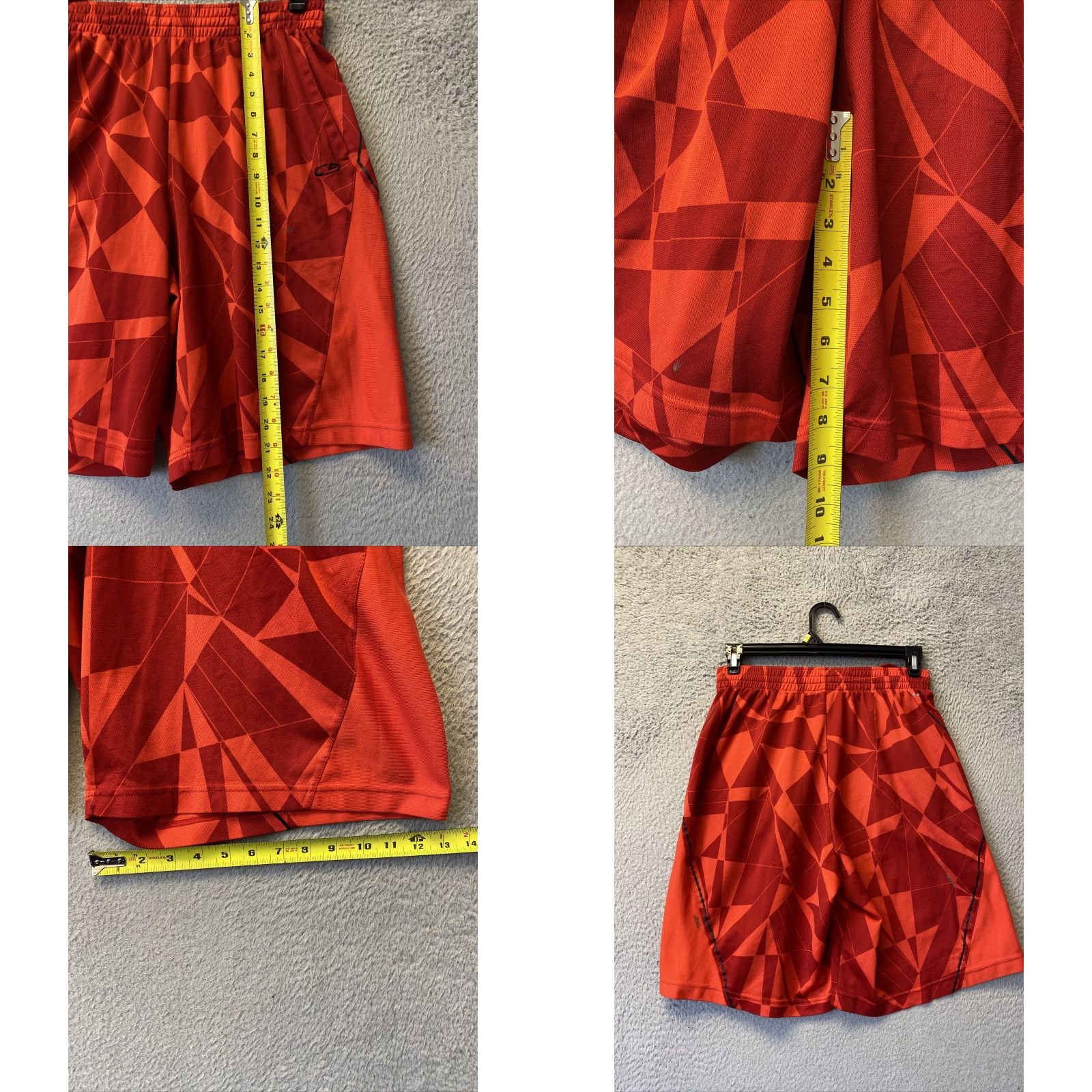 Champion CHAMPION Performance Running Shorts L Red Athletic Activewear Mens Size US 33 - 8 Thumbnail