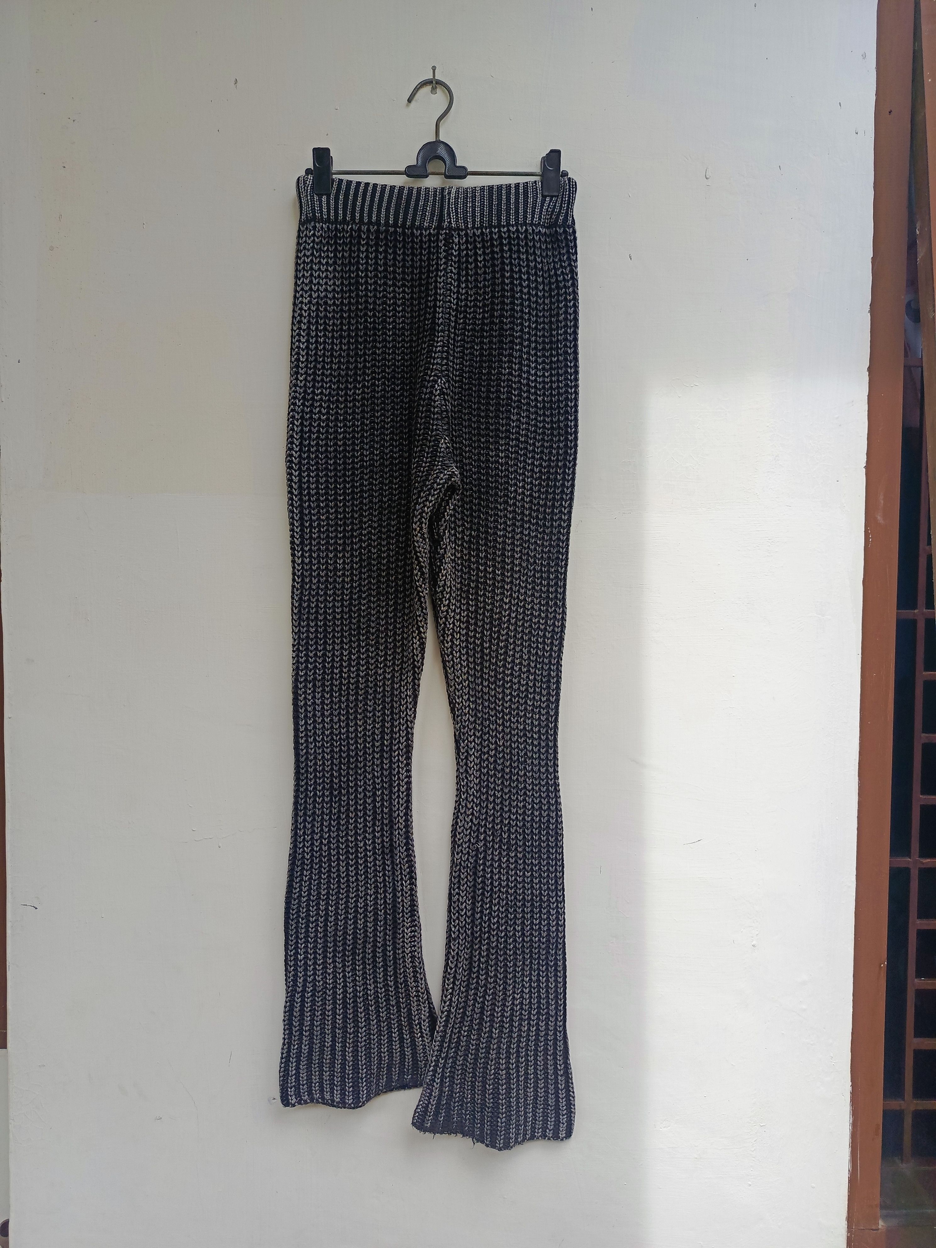 Japanese Brand Select moca knitted pants with an avantgarde style Size 29" - 1 Thumbnail