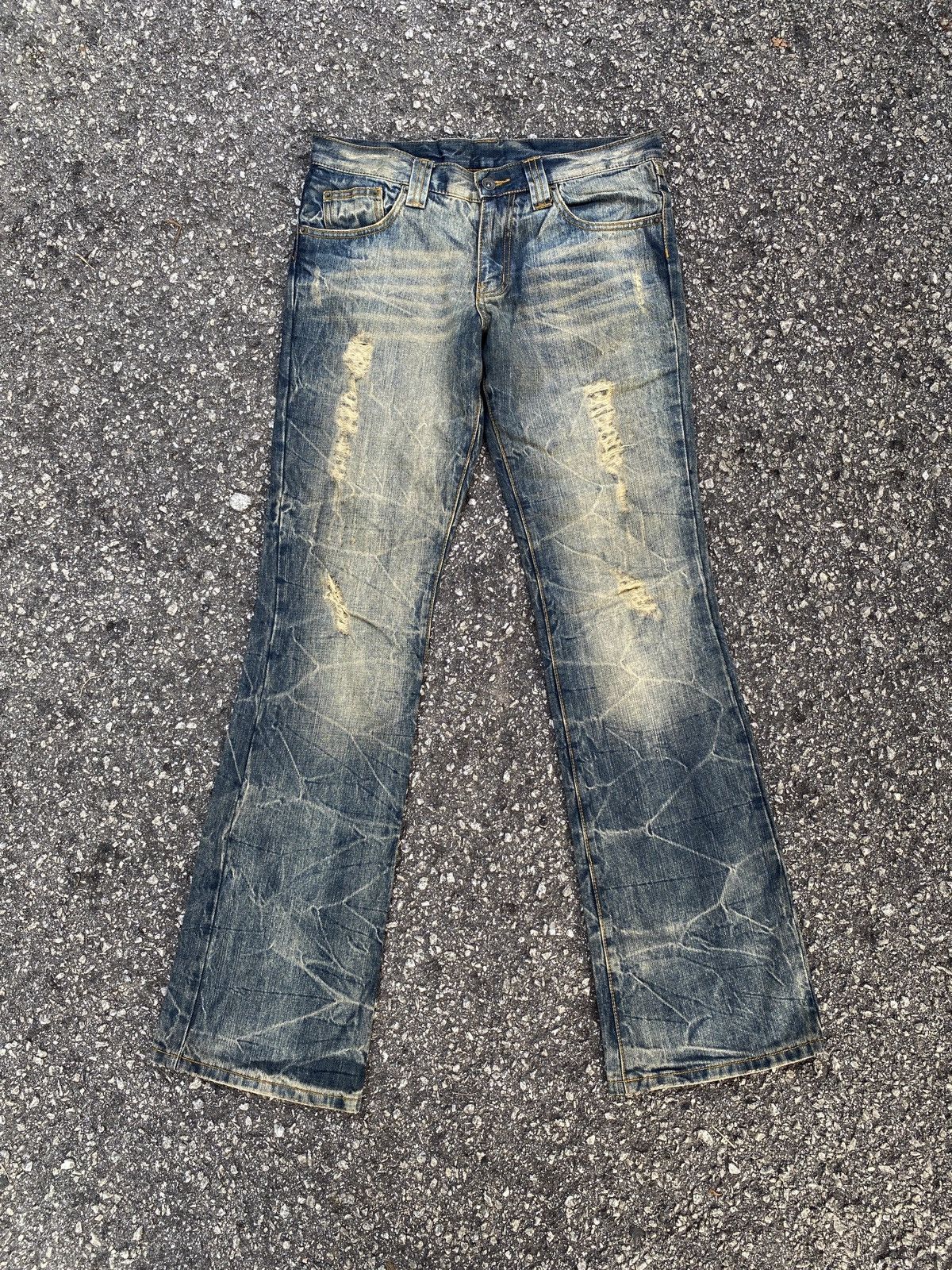 Japanese Brand Japanese Brand Semantics Design Flare Distressed Denim Size US 32 / EU 48 - 1 Thumbnail