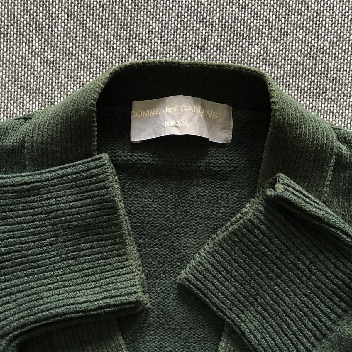 Comme des Garcons Homme 80’s COMME Des GARCONS HOMME Knit Cardigan Size US M / EU 48-50 / 2 - 9 Thumbnail
