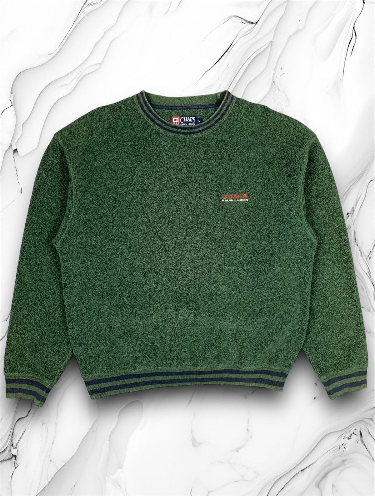 Chaps Ralph Lauren Vintage Chaps Ralph Lauren Hype Fleece Sweatshirt Size US L / EU 52-54 / 3 - 1 Thumbnail