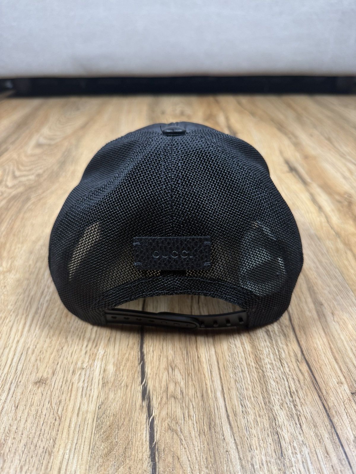Gucci Gucci GG Supreme Monogram Mesh Trucker Hat – Black Size ONE SIZE - 5 Thumbnail