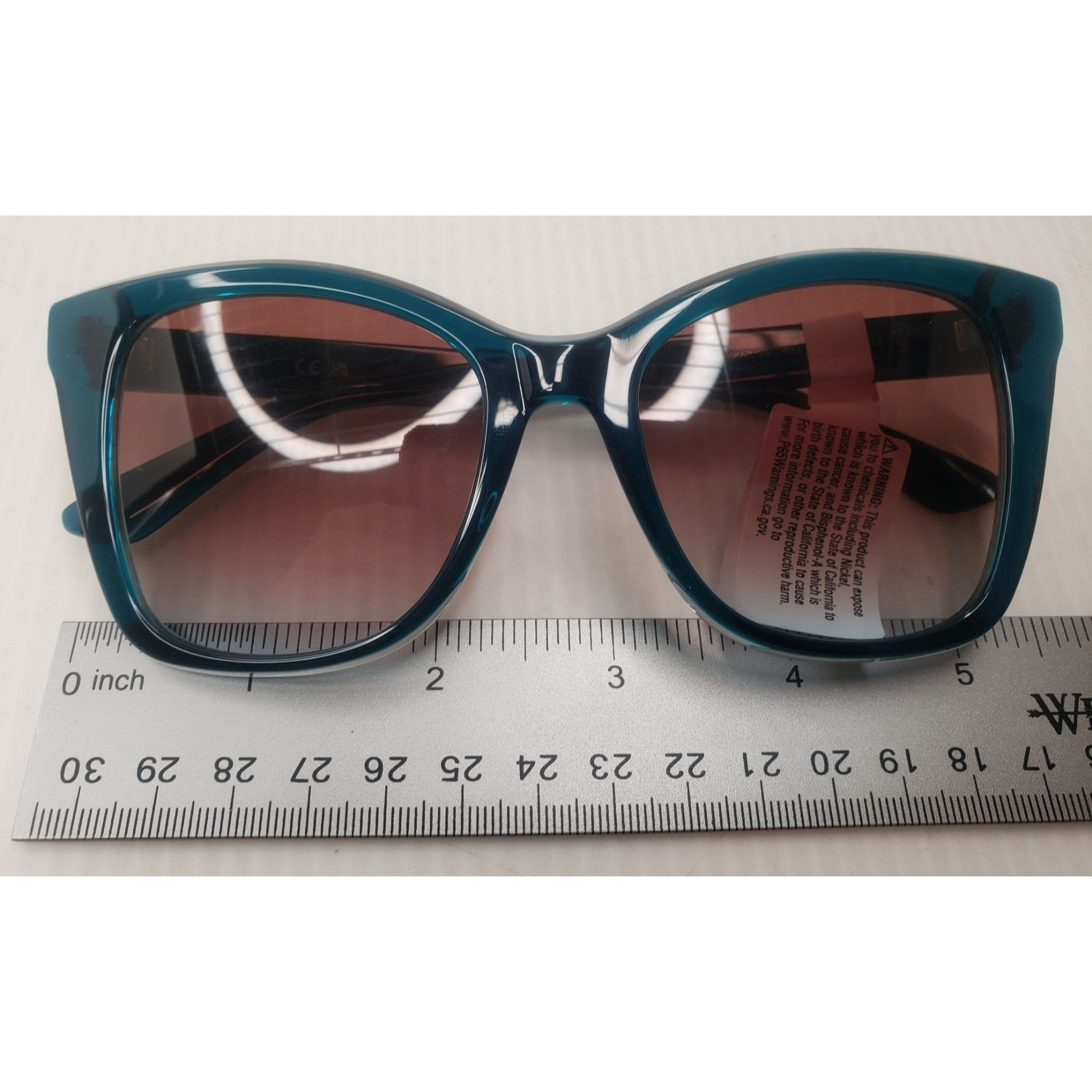 Calvin Klein Calvin Klein Women's Rectangular Sunglasses Blue Ck22530s Size ONE SIZE - 8 Thumbnail